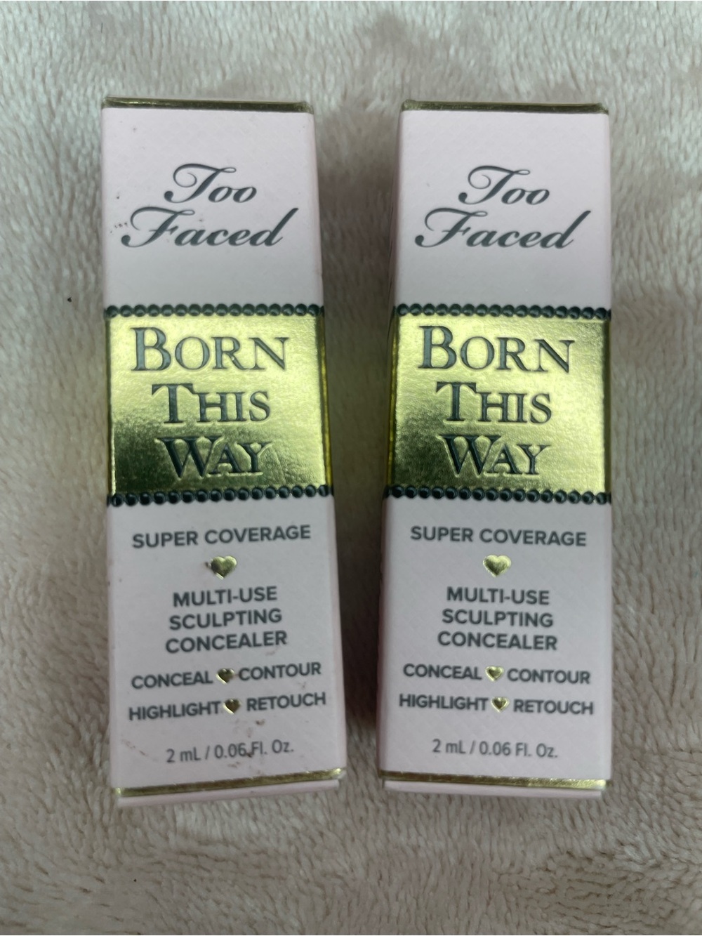 (2 pack) Too Faced Born This Way Super Coverage Sculpting Concealer - Warm Sand